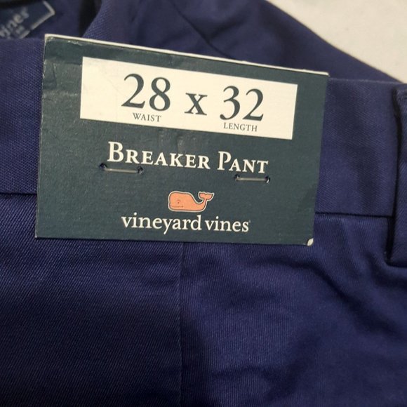Vineyard Vines Breaker Casual Pants Cobalt Blue 28x32 1P1291-490-10412 Stretch - Picture 6 of 7